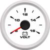 Voltmeter 52mm Marine Boat Volts Gauge Waterproof Voltage Volt Indicator with 7 Colors Backlight 8-16V 2 Inch Gauge for Auto