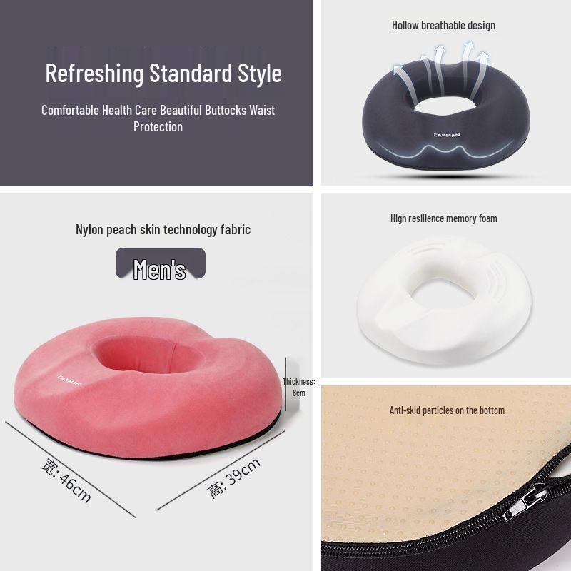 Ergonomic Hemorrhoid & Pregnancy Seat Cushion for Tailbone and Buttocks Relief – All-Season Comfort