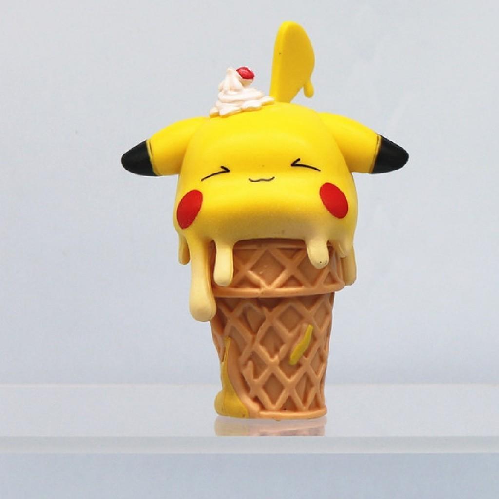 Adorable Ice Cream Pokemon Cos Series Cartoon Figures For Anime Lovers Car Decoration
