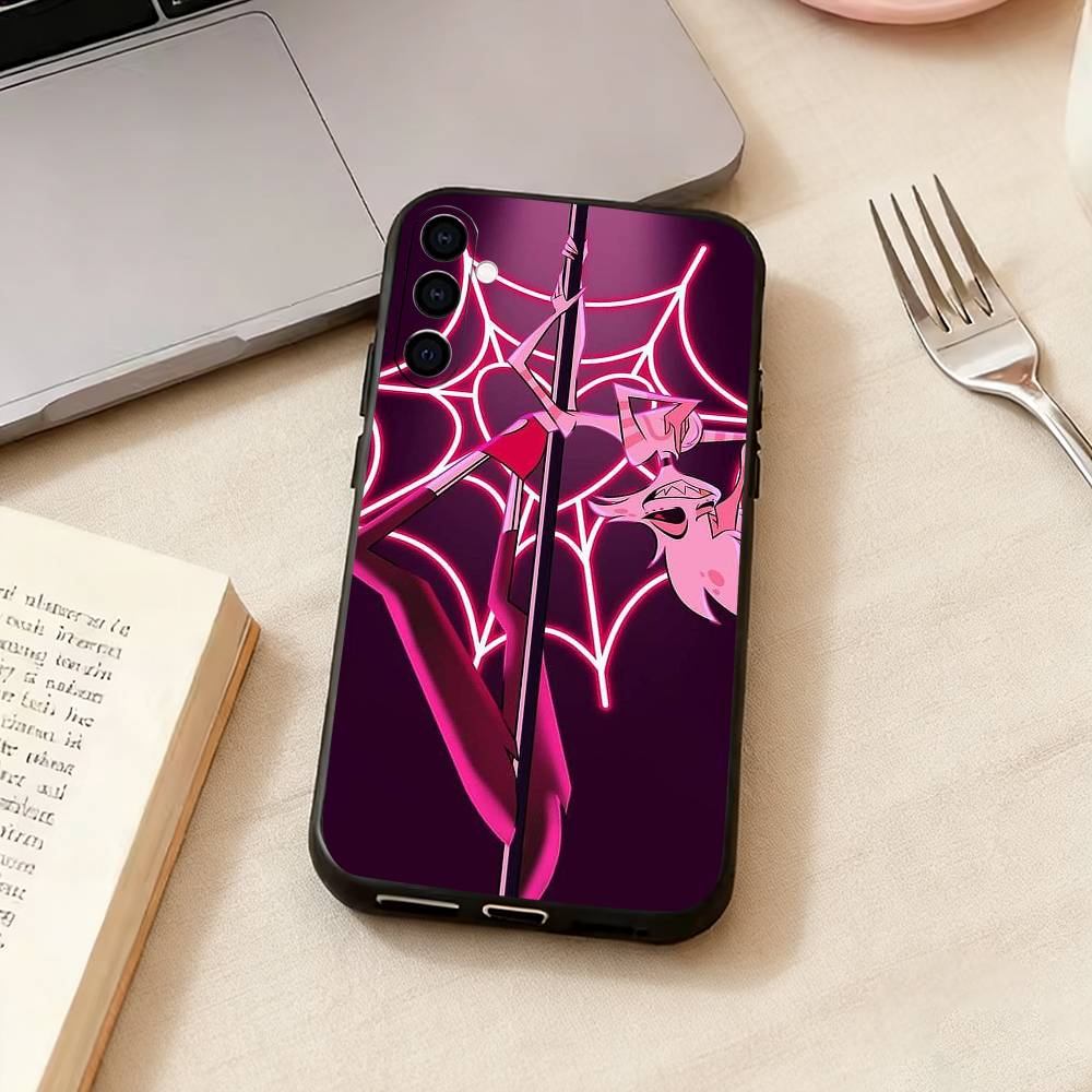 Hazbin Hotel Angel D-Dust Handyhülle Schwarzes Silikon Weich Für Samsung Galaxy A73,A72,A71,A70,A53,A52,A51