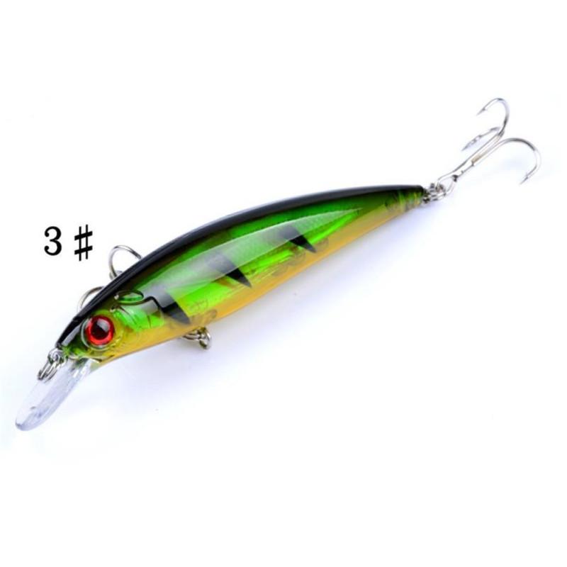 

hot! Fishing Bait Floating Minnow 11cm/13.4g Luminous Tube Artifical Lure Small Hard Bait color-3