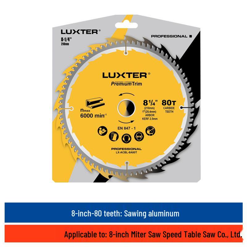 LUXTER 7/8/10/12/14-inch Woodworking Miter/Table Saw Blade