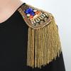Shoulder Flash Tassel Chain Shoulder Board Epaulet Beads Epaulette Retro Fringe Shoulder Mark  Girl