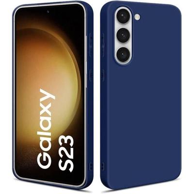 Hülle für Samsung Galaxy S23 Silikon Stoßfest Blau Flexibel und Widerstandsfähig