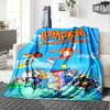 Coperta Stampata a Tema Pippi Calzelunghe - Perfetta per Divano, Letto, Viaggi e Uso all'Aperto | Lavabile in Lavatrice, Accogliente e Durevole.