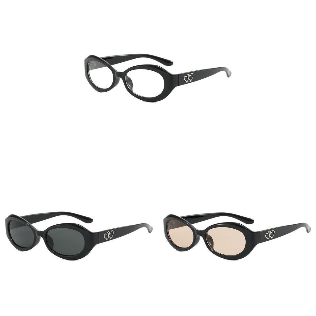 Style Oval Sunglasses With Uv400 Protection For Fashionable Summer Outings