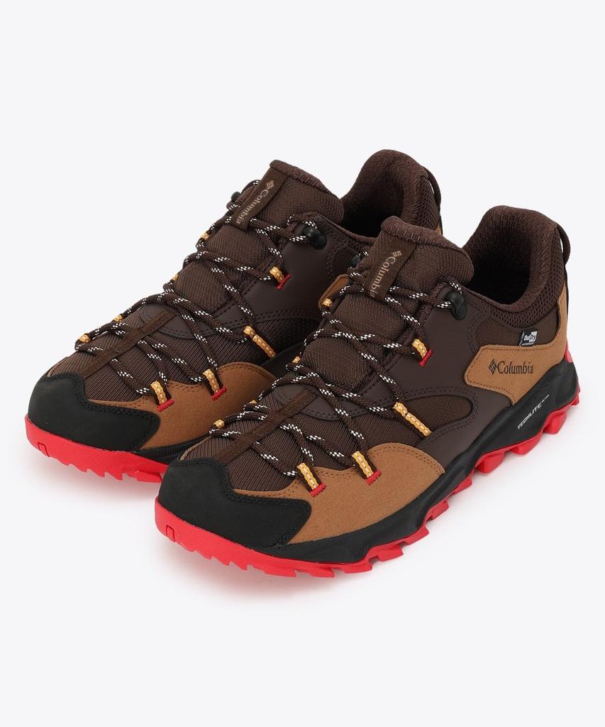 Columbia Saber Six Low Outdry Hiking Size Red Spark Men's Shoes, 26.5cm, Bark,
