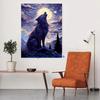 Starry Night Animals Cat Beaver Bober Platypus Buck Deer Retro Cute Animal Poster Canvas Painting Wall Pictures Home Room Decor