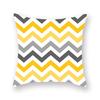 Nordischer gelber geometrischer Kissenbezug für Sofakissen