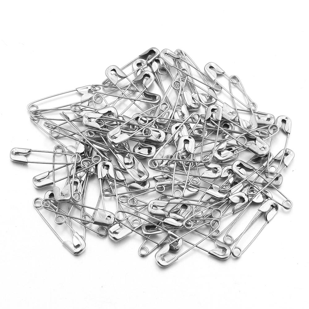 50-200pcs/lot 18/22/26/32/38/45/55mm Safety Pins Metal Clothing Fastening Clip Pin Needles For DIY Crafts Sewing Accessories