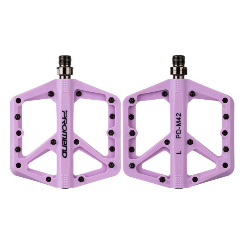10-Color Mountain Bike Pedals With Nylon Body DU Bearing MTB Road Cycling Accessories