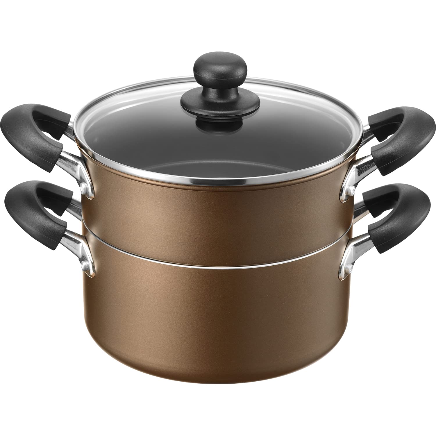 

Wahei Freiz for Steaming and as a Hot easy to Suitable for direct heat and induction 2-Tier Steamer, 20cm, Dishes, Shumai, Pot. Non-stick interior, коричневый