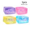 Crystal Unbreakable Ice Cube Figurine Maltose Novelty Gag Table Sensory Toy