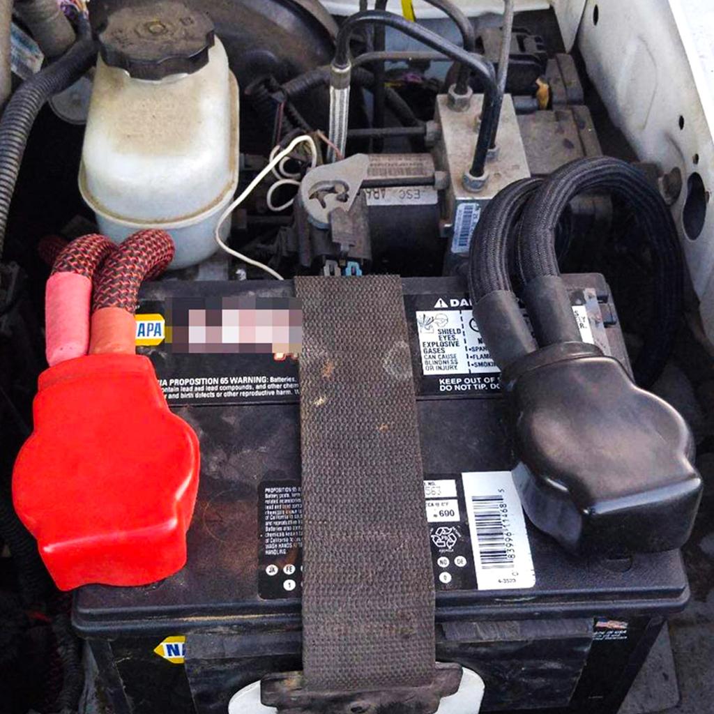 2 Stück Batteriepolabdeckungen Positiv Negativ Top Post Kappe Schutz für Auto Motorrad LKW Batteriekabelverbinderkappe