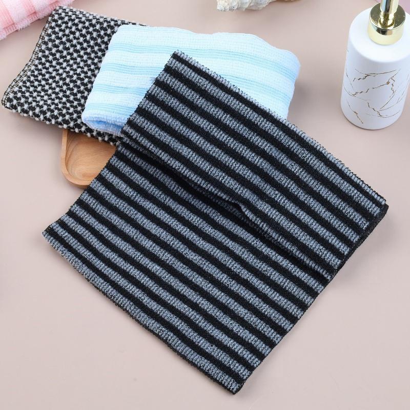 Back Exfoliating Nylon Bath Towel Soft Skin Cleaner Multifunctional Body Brush for Shower Use