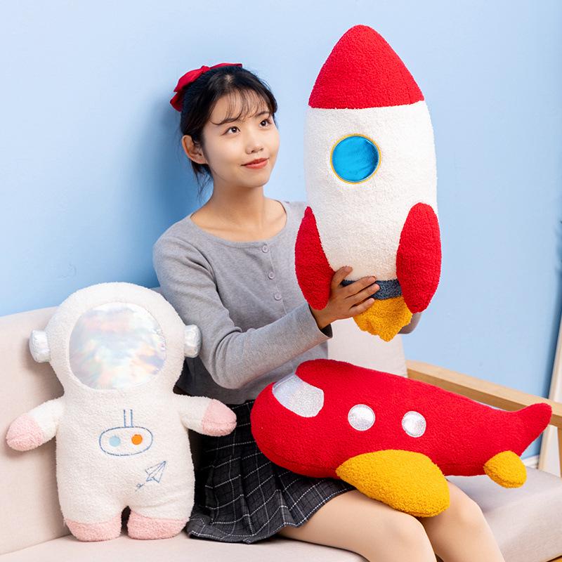 

Shenzhou Space Rocket Plush Astronaut Pillow - Children s Birthday Gift Toy Astronaut Pillow