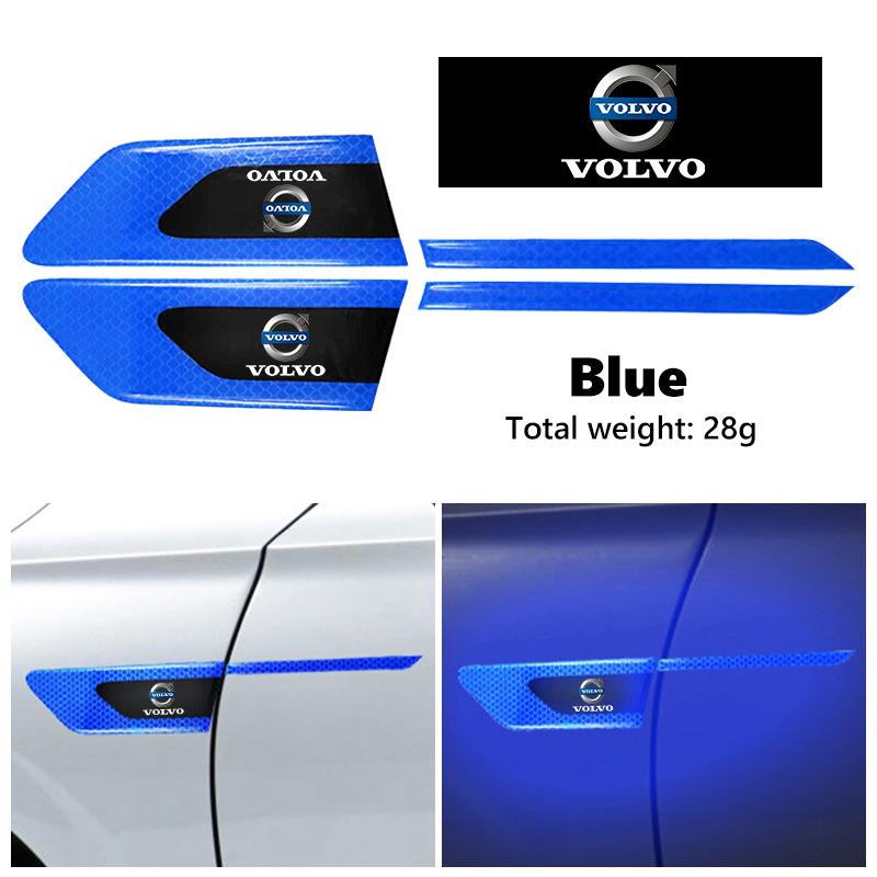 For Volvo Car Reflective Stickers Auto Anti Collision Warning Decoration V40 V60 C30 C70 S60 S80 S90 XC40 XC60 XC70 XC90 T6