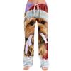 Women's Christmas Print Casual Pants with No Pockets for Holiday Lounging and Everyday Wear