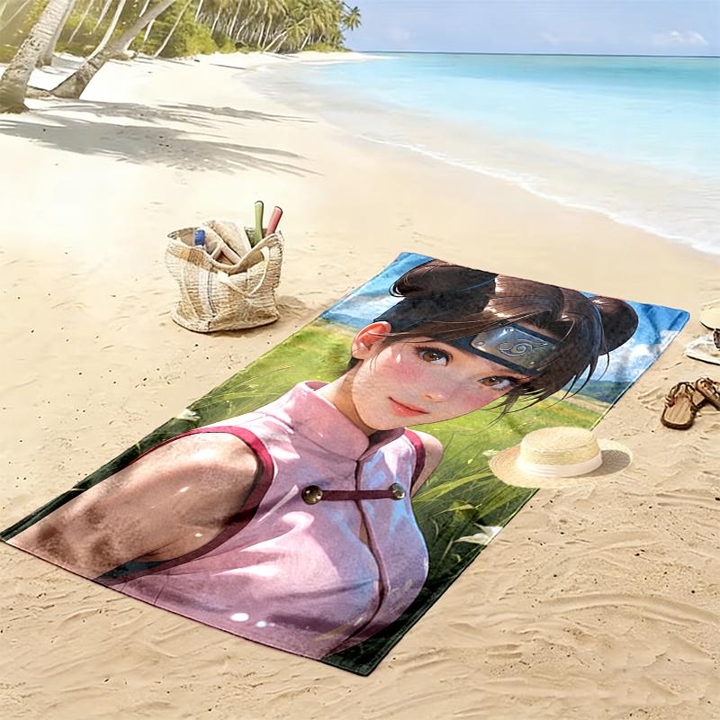 naruto Beach Towel, Multi-purpose Beach Towel Perfect for Camping and Beach Vacations