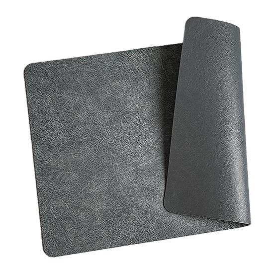 Double-Sided Placemat Waterproof Oil-Proof Heat Resistant Coaster for Dining Table Faux Leather Non-Slip Pad for Restaurant One Size D