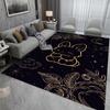 Disney Black S-titch Rugs Living Room Bedroom Dining Kitchen Office Bathroom Non-Slip Large Carpet Outdoor Rug Home Decor