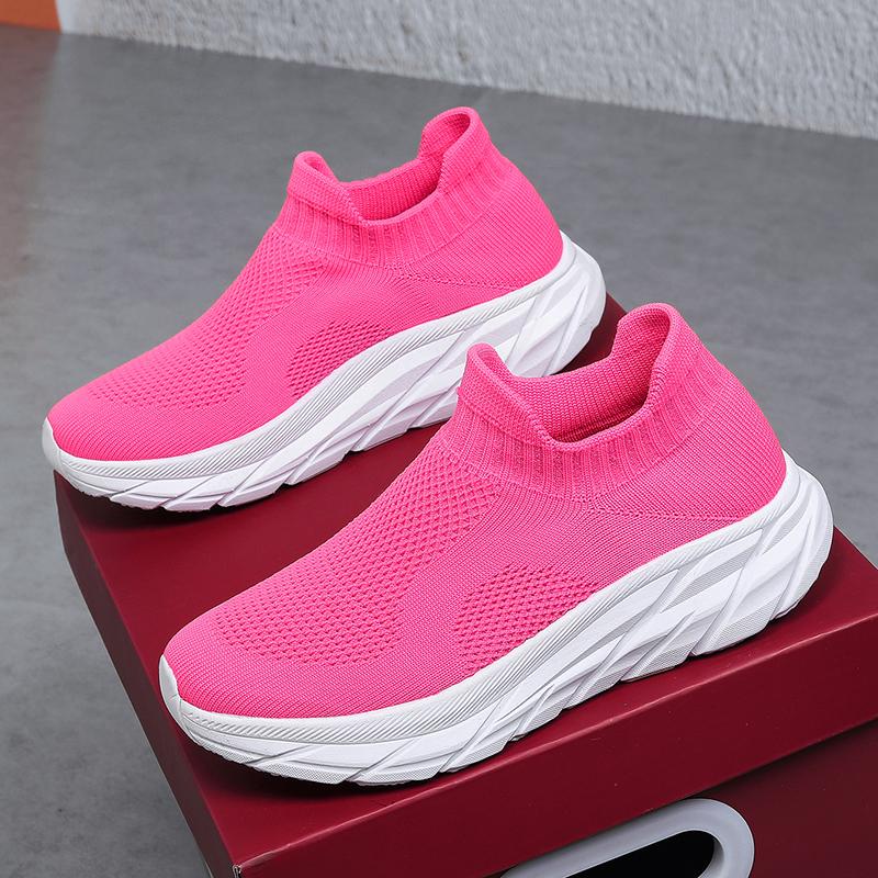 Fashion Men's and Women's Breathable Sports Casual Mesh Shoes Spring and Autumn Soft Sole Lightweight Non-slip Pair Running Shoes