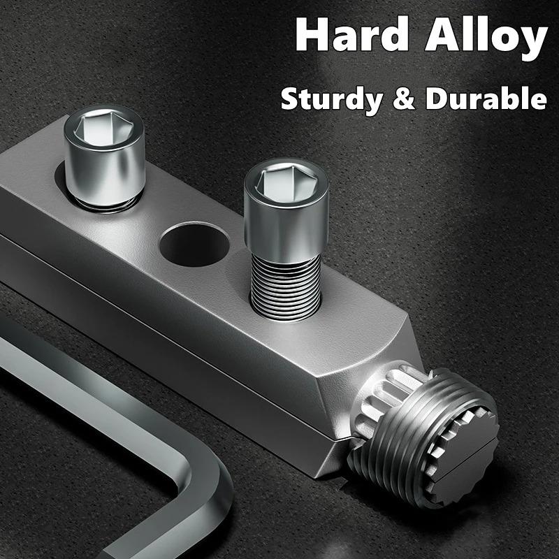 Faucet Angle Valves Broken Wire Extractor Universal Damage Screw Extractor Remover Tool Household Manual Plumber Tool 4/6 Points
