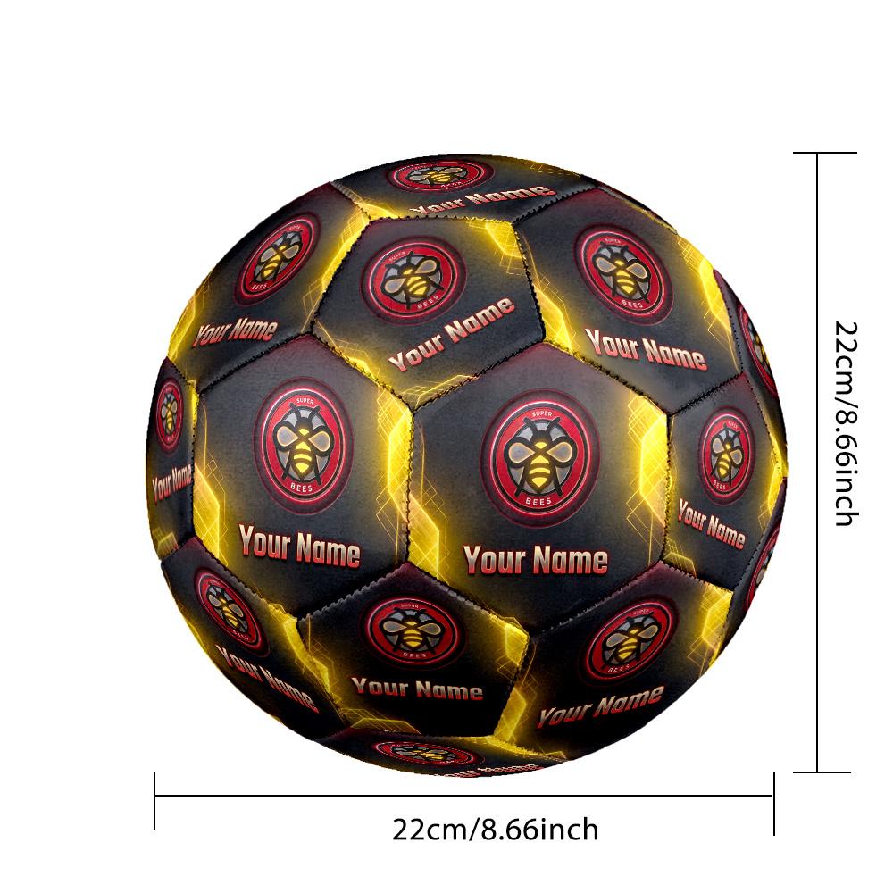 Size 5 Football Custom Name Text, Outdoor Training Soccer BallBrentford Football