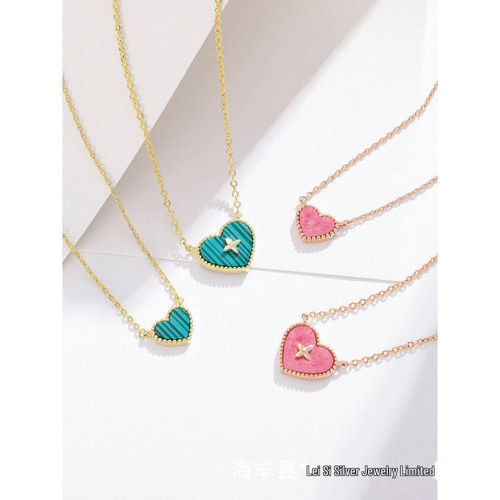 Sweetheart Necklace: Women's Luxury Clavicle Chain Pendant, 2022 Trendy Summer Accessory for Fashion Influencers