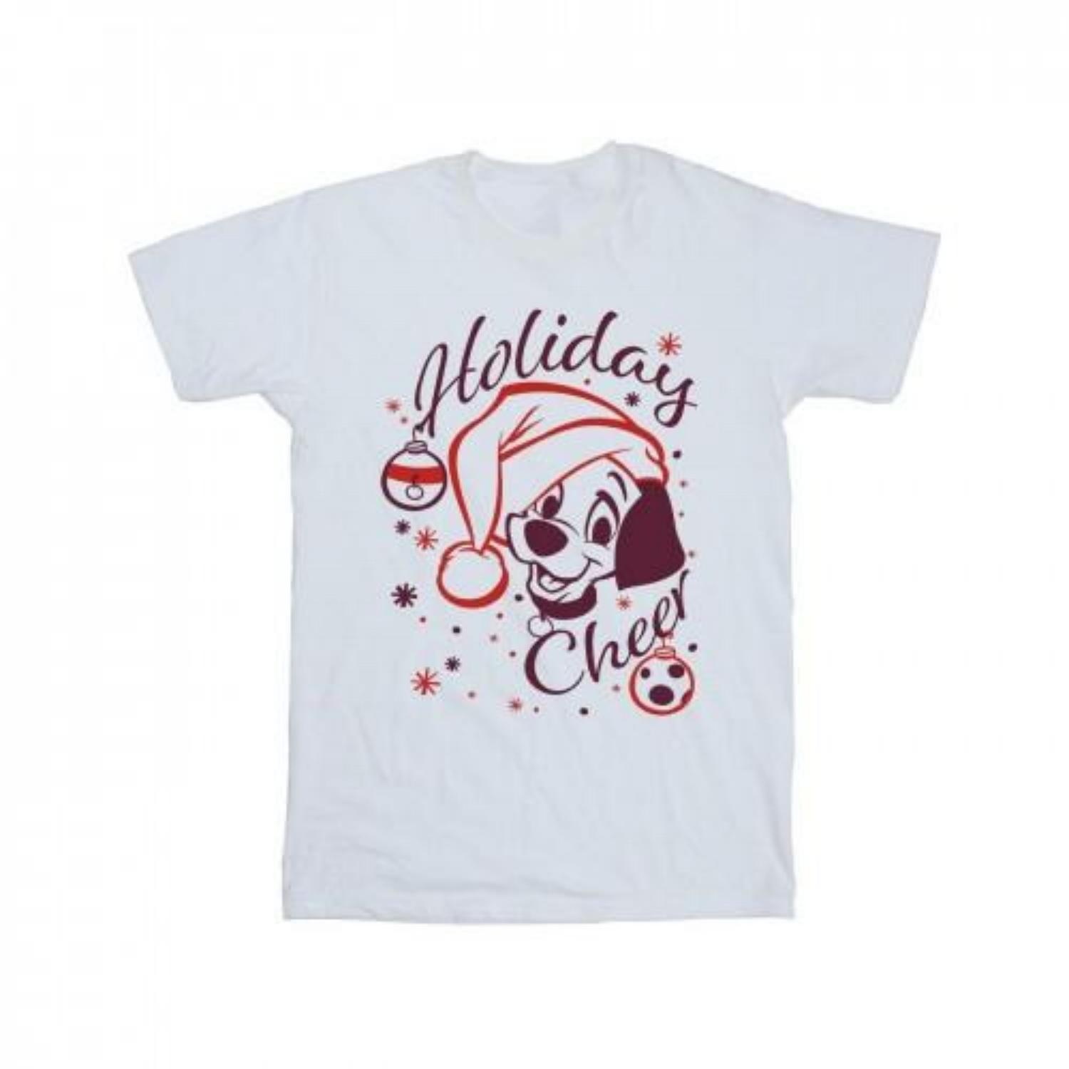 101 Dalmatians Men s Holiday Cheer Cotton T-Shirt S чёрный