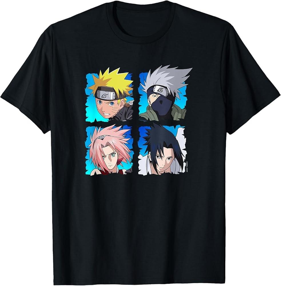 Ripple Junction x Naruto Shippuden Main Anime Characters TShirt Unisex T-Shirt XXXXL