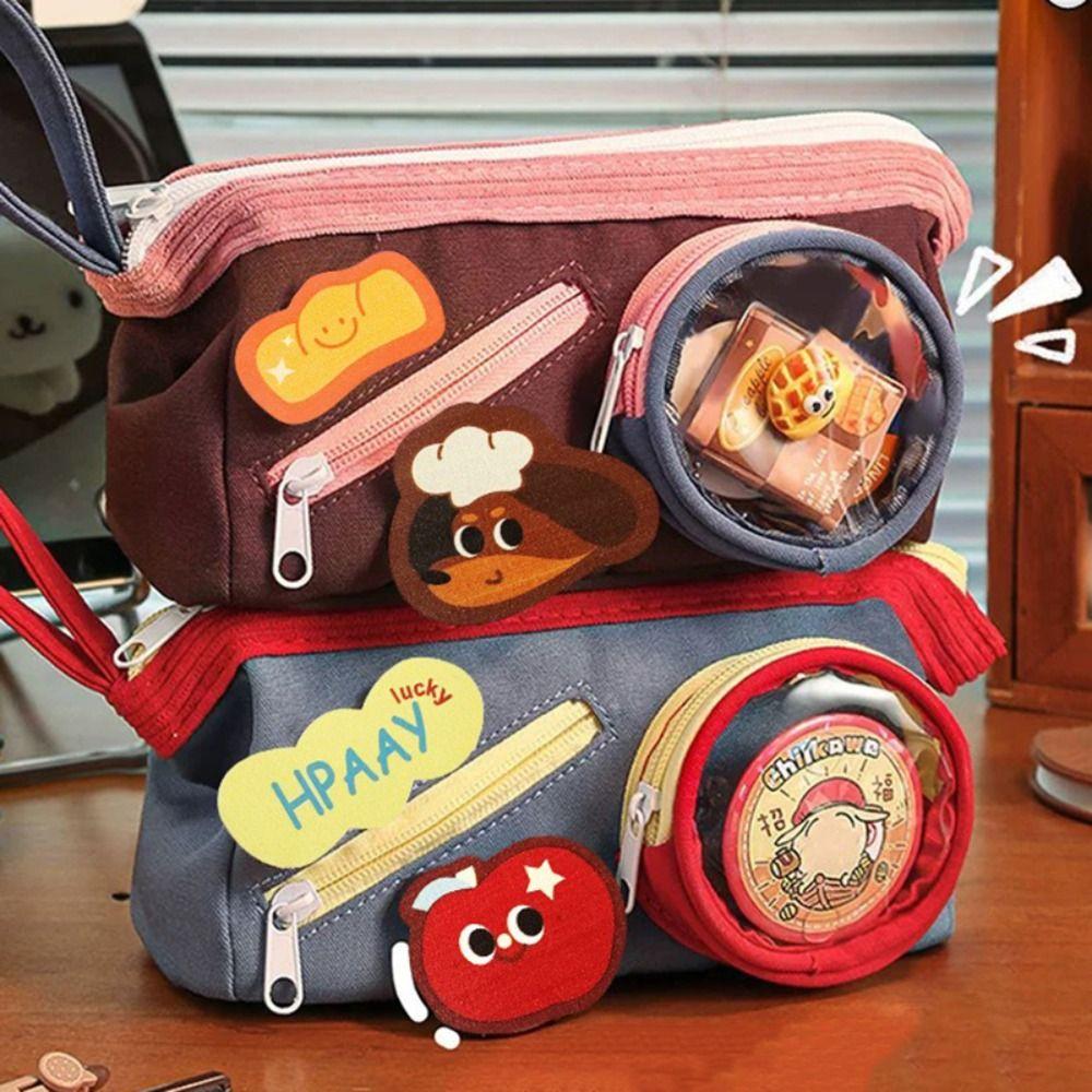 Multilayer Pen Bag Multifunctional Pencil Box New Pencil Case  Student Gift