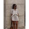 2025 Spring/Summer Striped Shirt & Shorts Set: Fashionable, Comfortable, Casual, Retro, Versatile