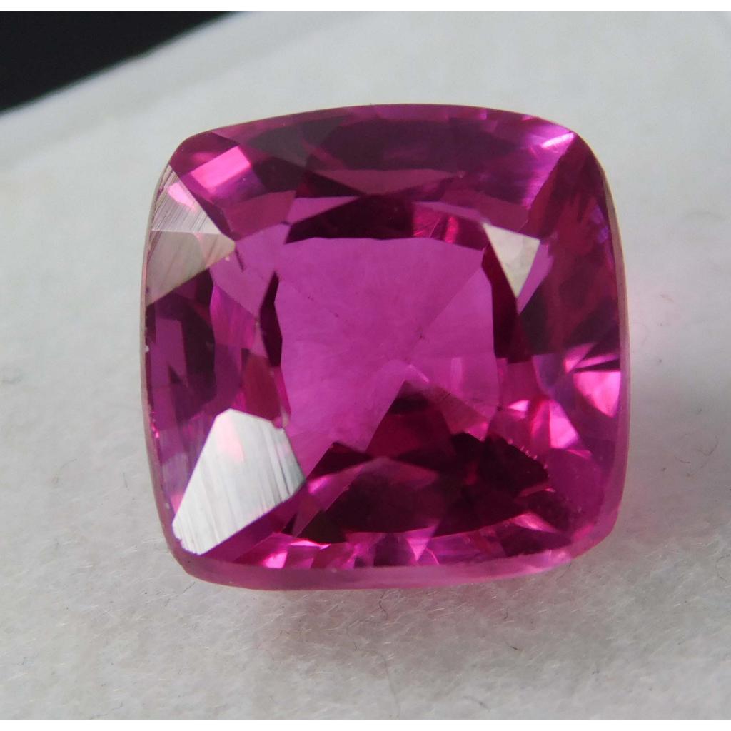 CERTIFIED 8.25 Ct Natural Ruby Pink Loose Gemstone Square Cushion Cut Ruby Gem A-1260