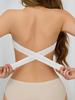 Women's Strapless Bra with Cross Side Buckle - European & American Style