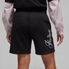 Jordan Alphabet Print Mid-Waist Drawstring Shorts Women Bottoms Black DZ3388-010