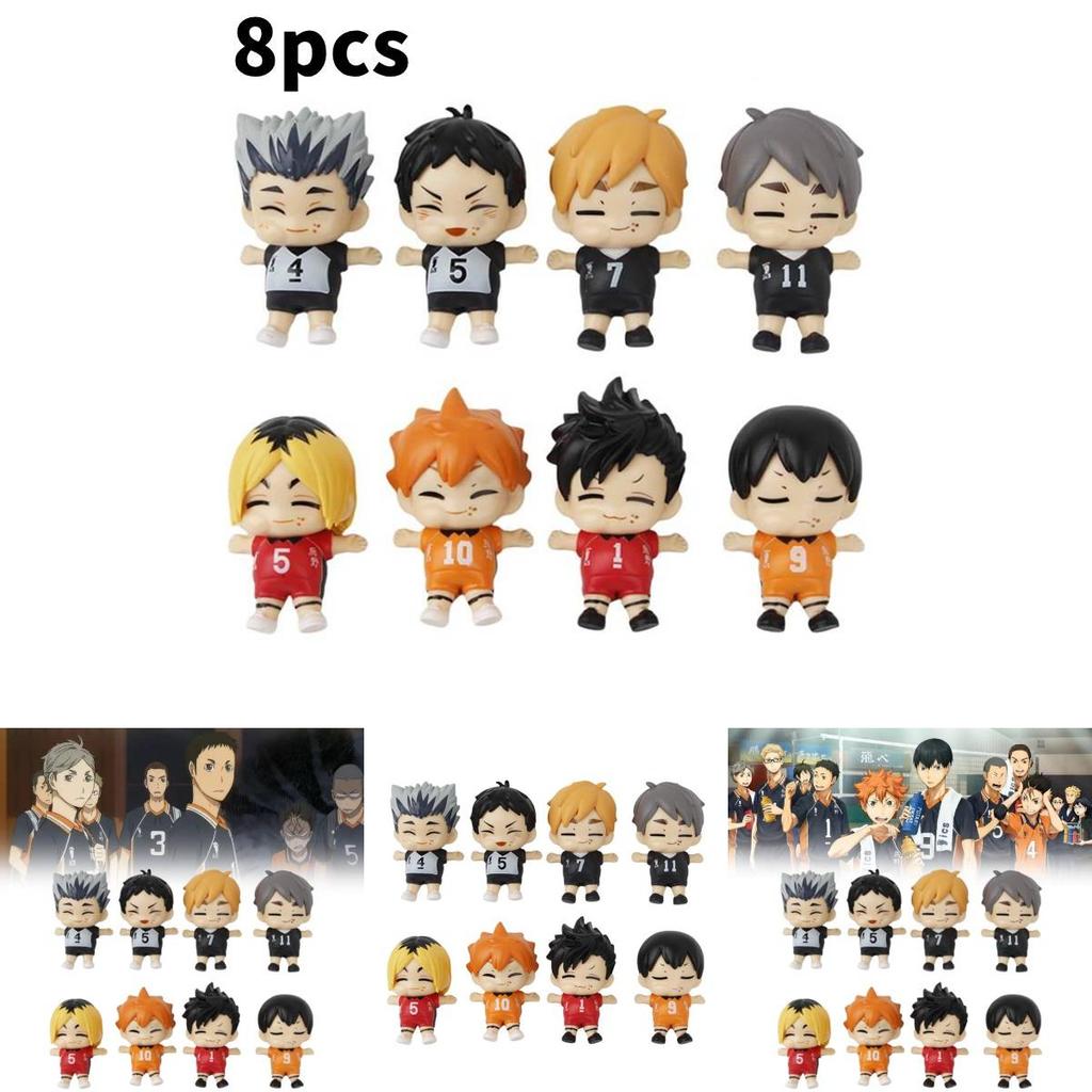 Haikyuu Q Version Action Figure Model Anime Displays Toy Cartoon Doll Kids Gift