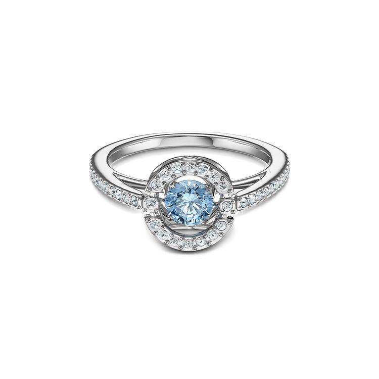 Swarovski Dancing Heart Crystal 125th Anniversary Ring Women ring 5537793 Box+Shopping Bag,52