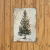 Antique tree metal tin sign iron foil carved wall art hanging iron painting indoor/outdoor decoration suitable for home