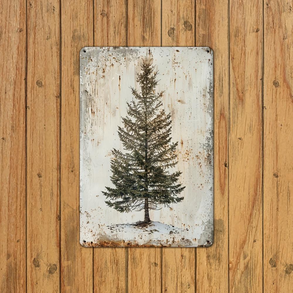 Antique tree metal tin sign iron foil carved wall art hanging iron painting indoor/outdoor decoration suitable for home