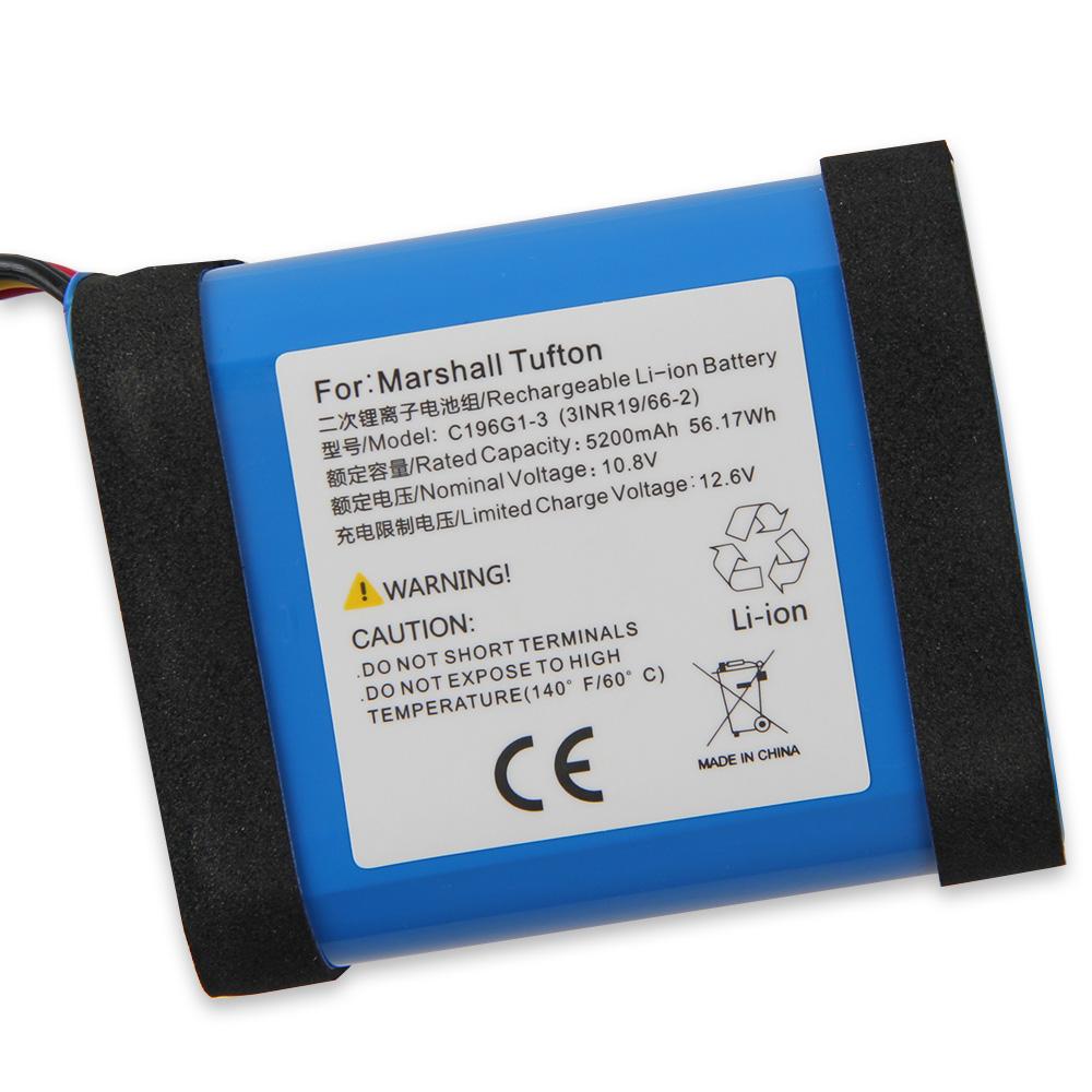 Brand New Replacement Battery C196G1-3 For Marshall Tufton Bluetooth Speaker Batteries with Tools