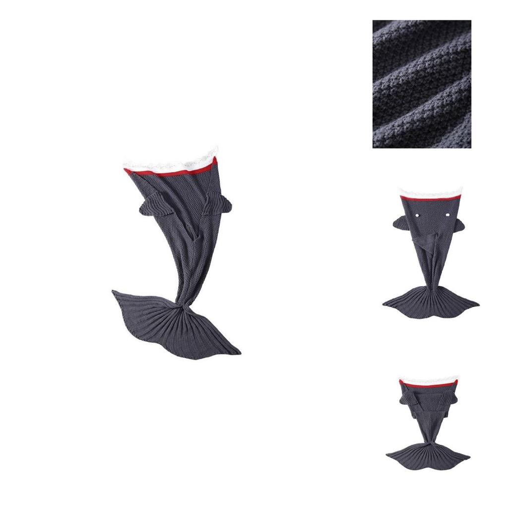 Kids Shark Blanket With Acrylic Material For Childrens Bedroom Use