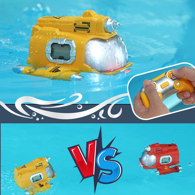 Remote Controlled Boat Twin Propeller Electric Toy Boat Children Water Multiplayer Combat Water Spray Interactive Submarine Toy