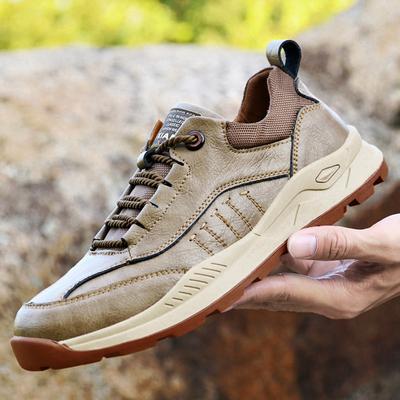Autumn New Sports Casual Men's Shoes Genuine Leather Breathable Outdoor Hiking Shoes Fashion Fashion Shoes Men
