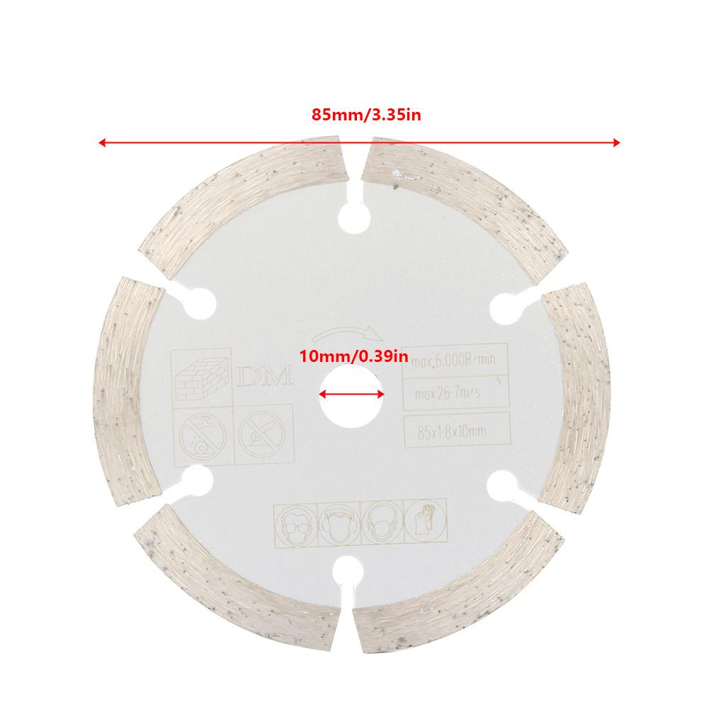 85mm x 10mm Diamond Circular Cut Saw Woodworking Rotary Tool Cutting Disc