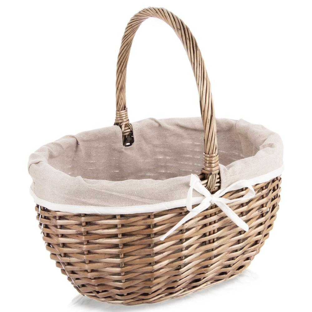 Wicker picnic basket 40x31x40 cm