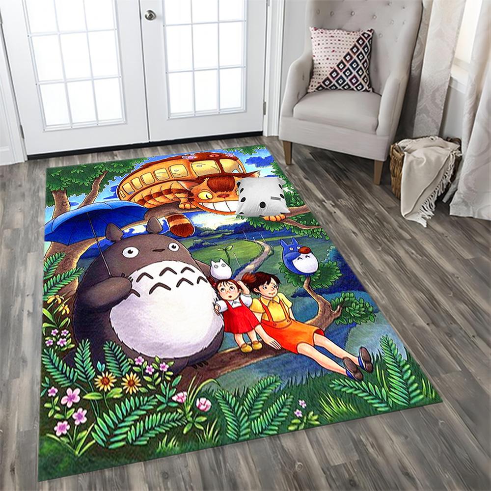My Neighbor Totoro Fantasy for Living Room Rug, Bedroom, Study Room, Hallway Decoration, Perfect for Home Decoration or Holiday Gifts
