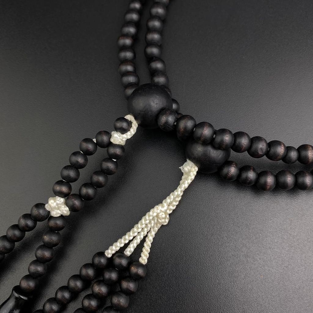 Myorenka SGI Prayer International Soka Gakkai Size Selection Shaku Black Odamaki SGI Praying Beads Beads, Specialty, Men's, Wooden, (1 Shaku/1 2),