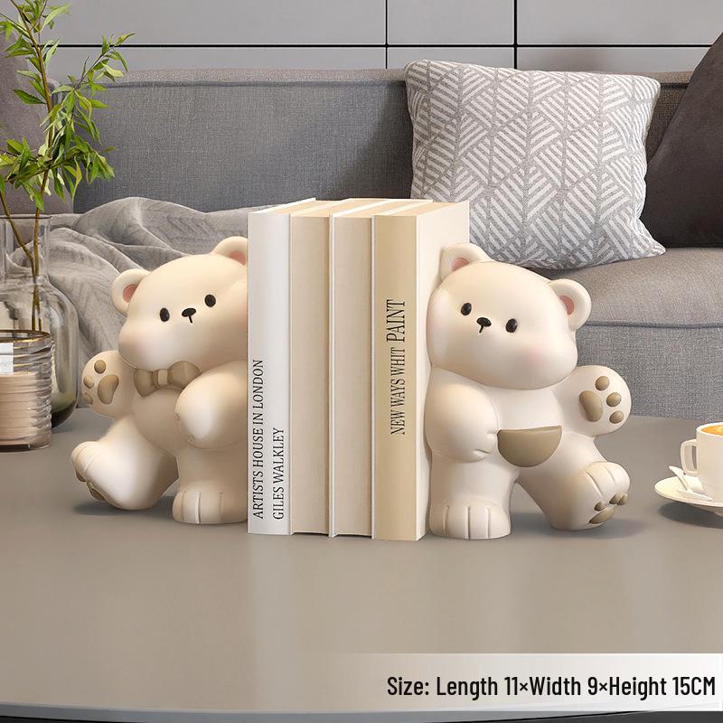 

Держатель для книг Исцеляющий медведь : Небольшое украшение для гостиной, веранды, тумбы под телевизор, домашнего декора, детской комнаты, кабинета, настольной подставки для книг.