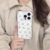 Simple Cartoon White Cute Puppy INS Korean Phone Case For IPhone 17 Air 16 15 14 Plus 13 12 11 Pro Max Y2K Clear Black Cover